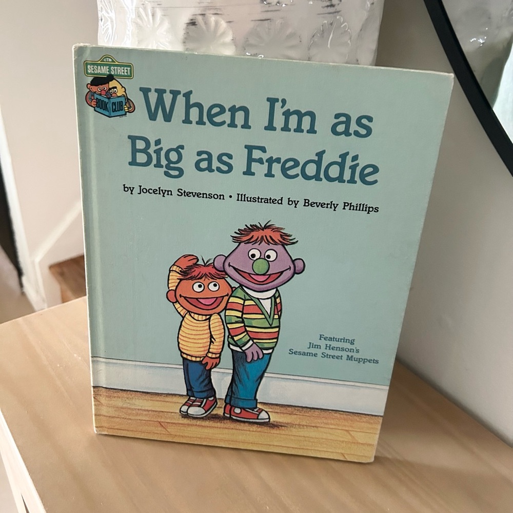 Vintage 1981 Sesame Street When I’m as Big as Freddie Hardcover Collectible
